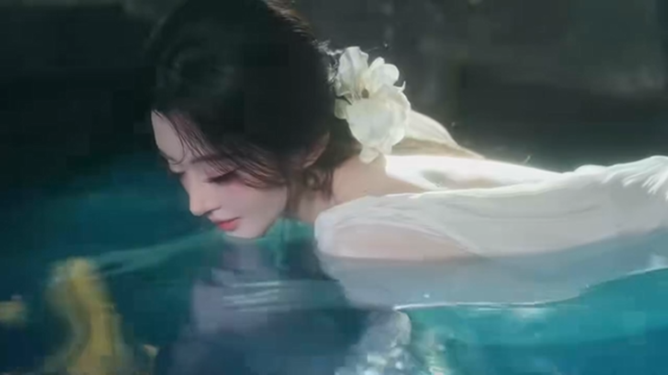 女神晓夏出水芙蓉，美到了极致！