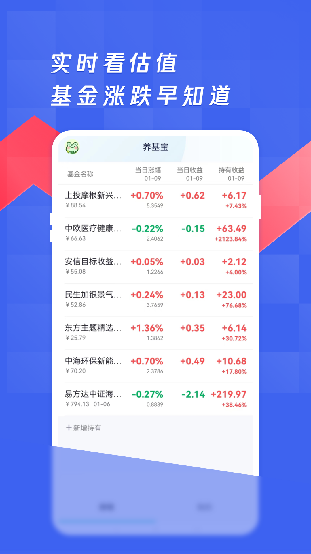养基宝-基金估值、净值估算截图