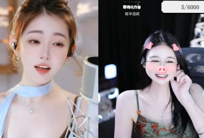 微凉初期开播时,就在服装店里开播