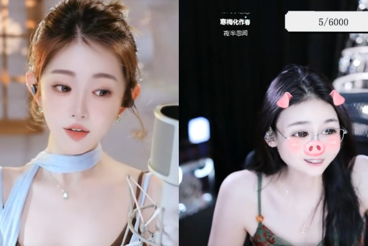 微凉初期开播时,就在服装店里开播