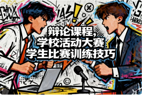辩论课程，学校活动大赛学生比赛训练技巧