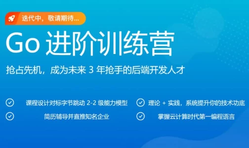Go进阶训练营 - 带源码课件