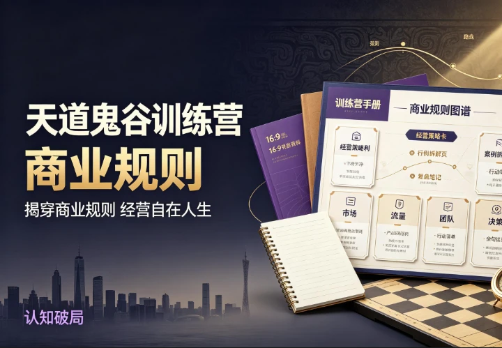 天道鬼谷训练营,揭穿商业规则经营自在人生 天道鬼谷训练营,揭穿商业规则经营自在人生