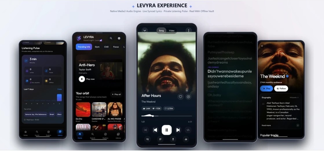 Levyra 音乐播放器 v2.5.8 Levyra 音乐播放器 v2.5.8