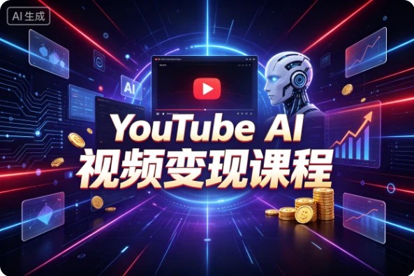 YouTube AI视频变现课程，零基础出海赚钱全攻略