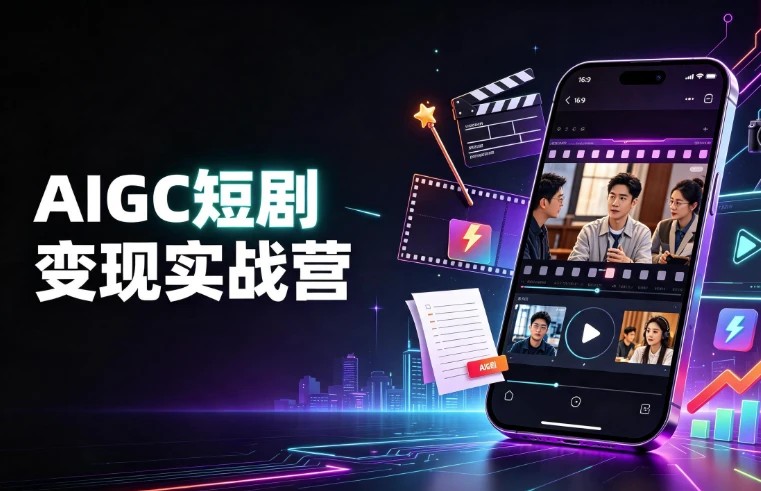 AIGC短剧变现实战营