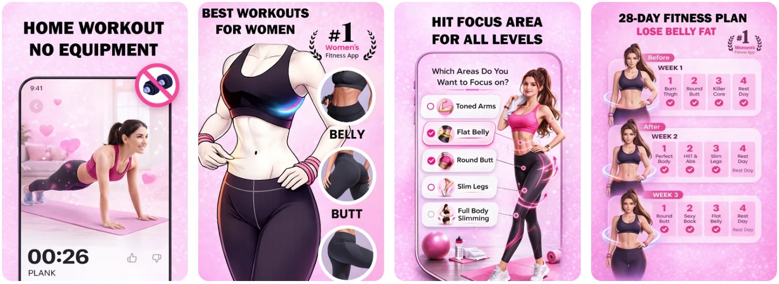 FitMe Workout at Home 女性居家健身 v36.0 高级版