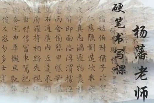 杨藩博士硬笔书法精品课 杨藩博士硬笔书法精品课