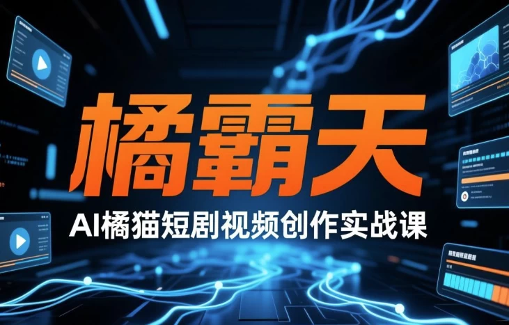 橘霸天·AI橘猫短剧视频创作实战课
