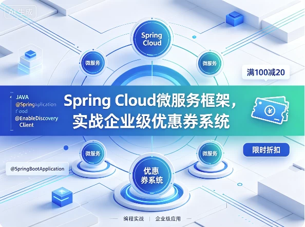 Spring Cloud微服务框架，实战企业级优惠券系统